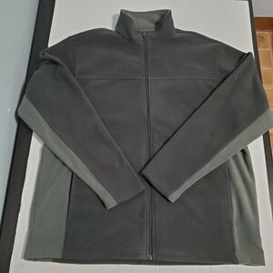 Bass Pro Shops Mens Full Zip Fleece Jacket Asphalt Gray Colorblock BPSF20-6600 L